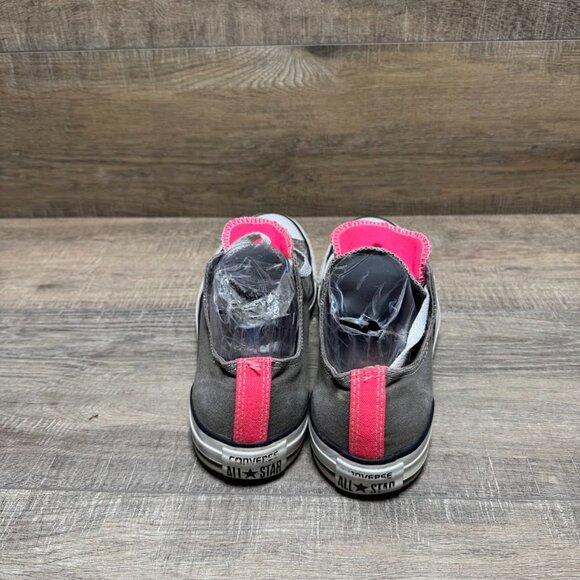 Converse Chuck Taylor Double Tongue Gray/Pink Canvas Sneakers Women's Size 10 - Picture 3 of 7